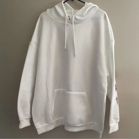 Dog Hoodie with Black Dog and Paw Print Dog Lover - Picture 5 of 11